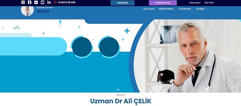 Doktorlar için web sitesi