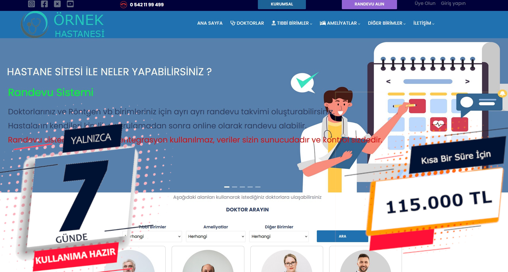 Hastane Web Sitesi